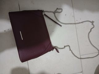 Borsa donna viola con catena