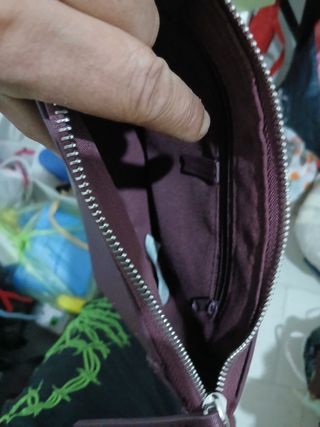 Borsa donna viola con catena
