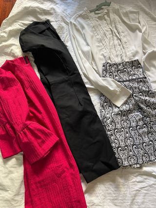 Lote Ropa Mujer: Vestido, Pantalón, Falda, Blusa