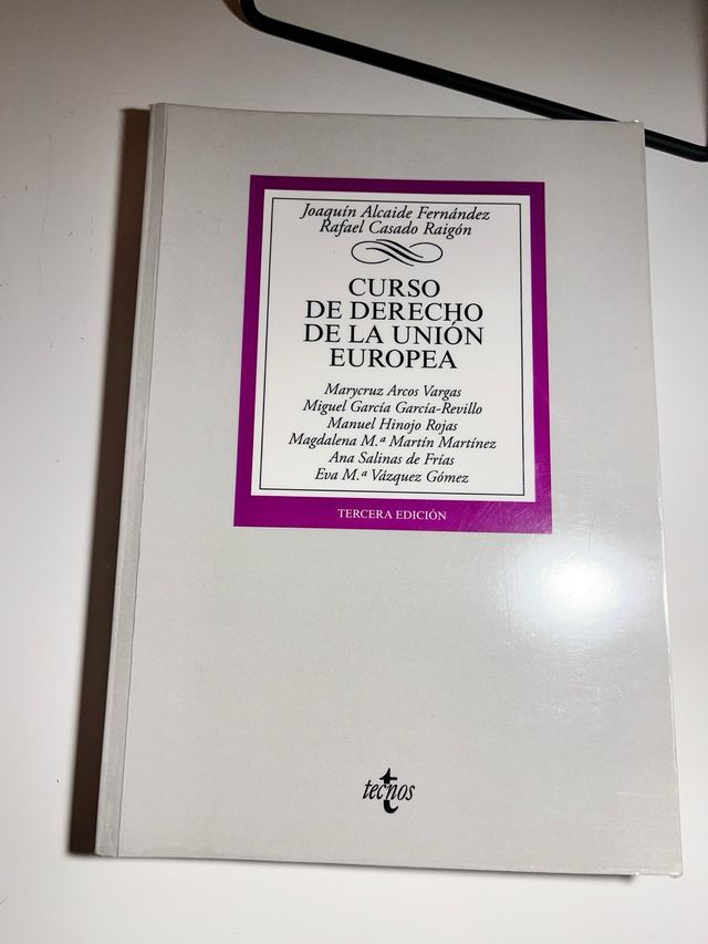 Libro de Derecho De la Unión Europea