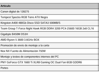 PC Gaming Ryzen 5 GTX 1660 Ti + Monitor 144Hz