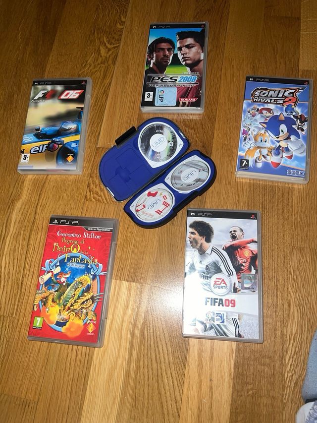 Sony PSP-1000 Negra + Funda y Cargador y juegos