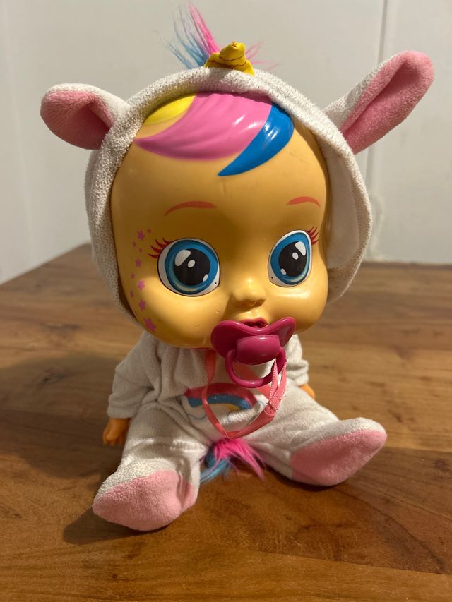 Muñeca Bebé Llorona Unicornio