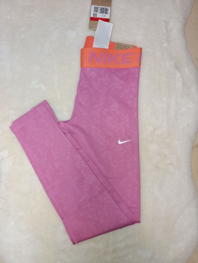 Mallas Nike Pro kids Rosas y Naranja