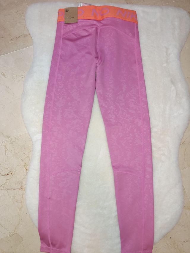Mallas Nike Pro kids Rosas y Naranja