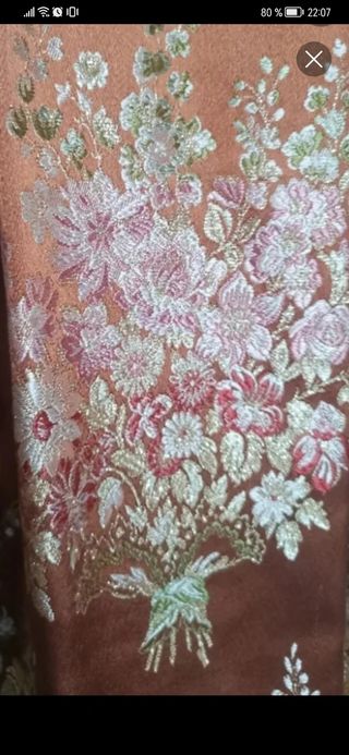 Traje  fallera con manteletas