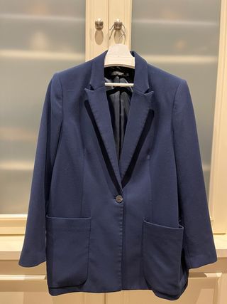 Americana blazer Mango mujer azul