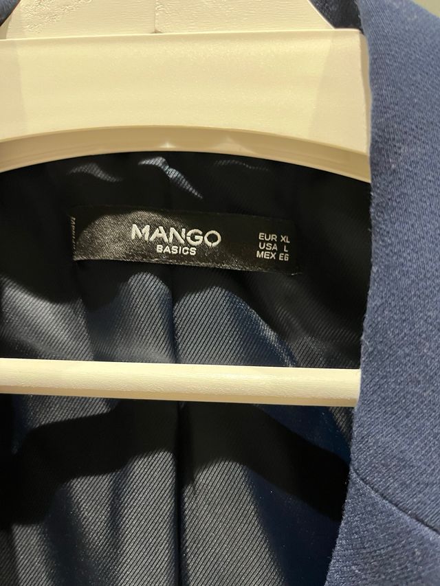 Americana blazer Mango mujer azul