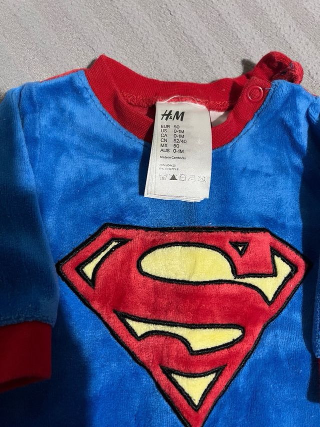 Pijama Bebé Superman Azul