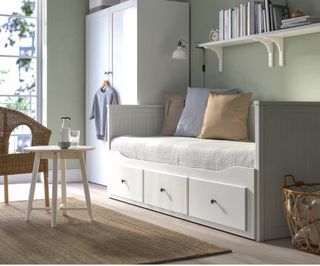 Diván HEMNES IKEA 80x200 con 3 cajones