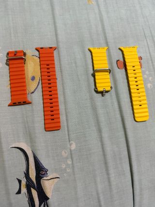 Correas Apple Watch Ultra Naranja y Amarillo