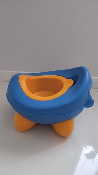 Vasetto bimbo blu e giallo