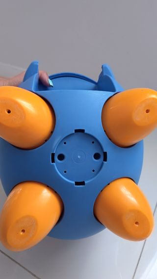 Vasetto bimbo blu e giallo