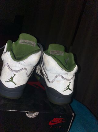 Zapatillas Jordan 5 Gris y Verde