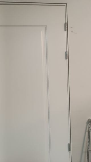 Puerta madera maciza blanca