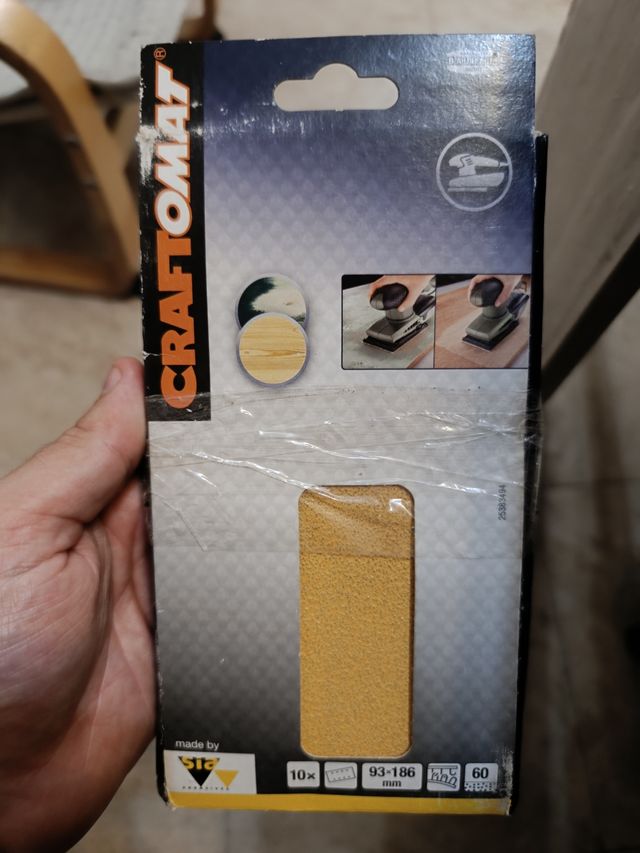 Fogli Carta Abrasiva CRAFTOMAT 10pz 60 Grana