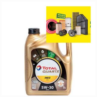 Aceite Total Quartz INEO 5W-30 5L +4 Filtros Mann