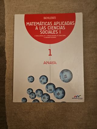 Matemáticas aplicadas a las Ciencias Sociales I.