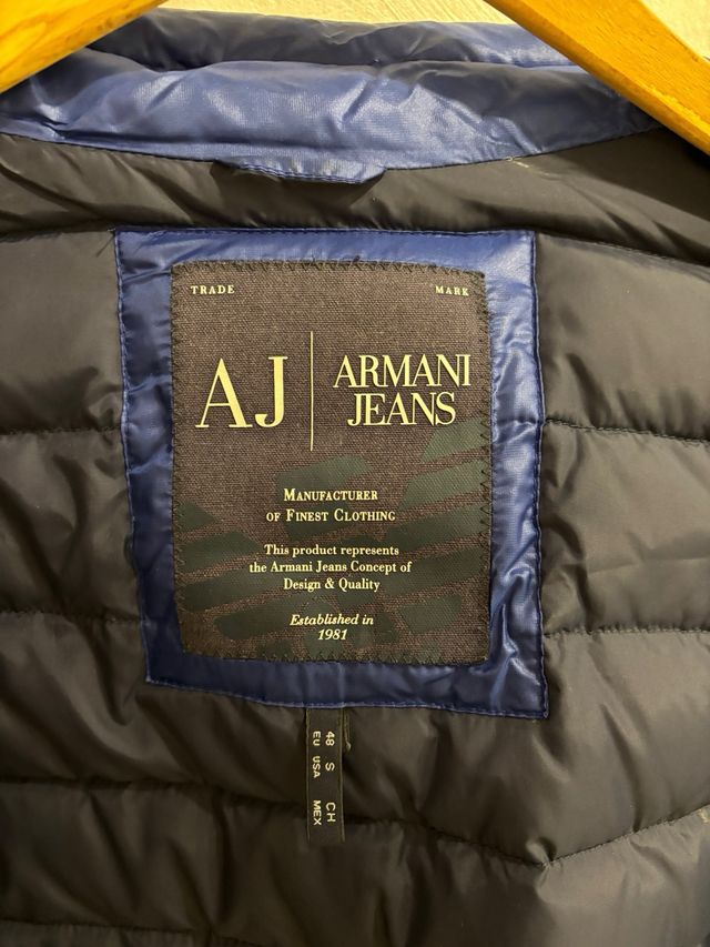 Chaqueta de plumón Armani Jeans azul