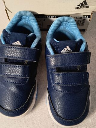 Scarpe Adidas bambino blu/bianco n.22