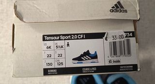 Scarpe Adidas bambino blu/bianco n.22