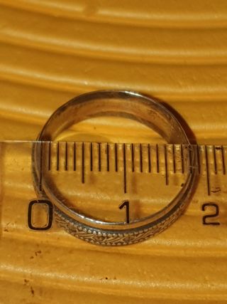 Anillo Plata Grabado Étnico Artesanal