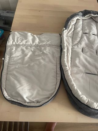 Saco para silla de bebé gris