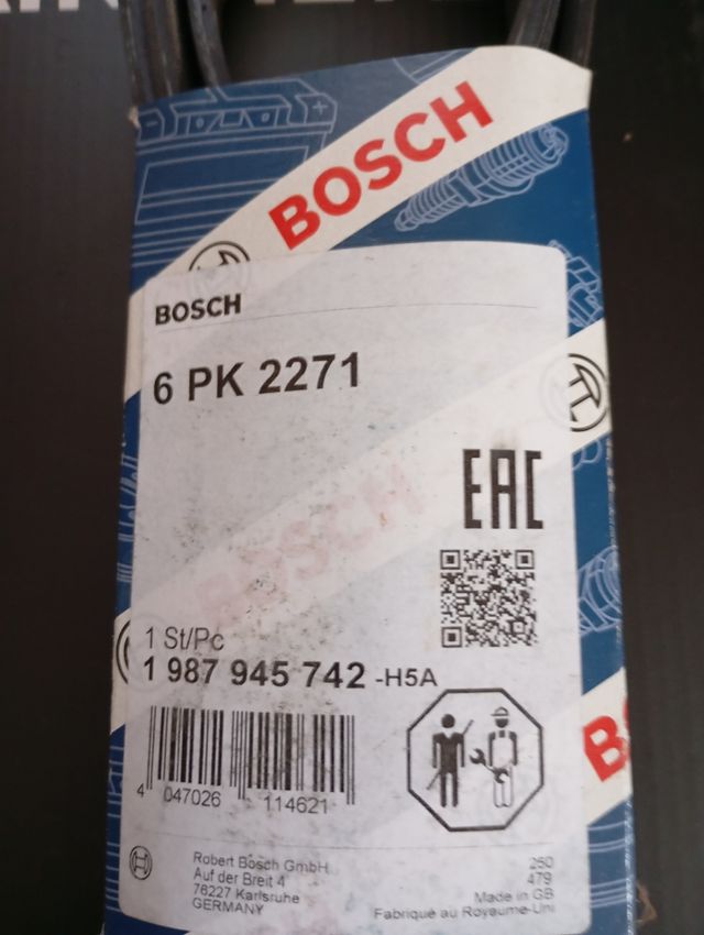 Correa Auxiliar Bosch 6 PK 2271