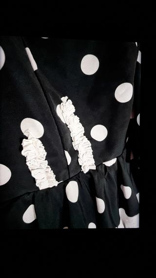 Falda y corpiño flamenca lunares