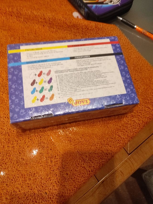 Pintura de dedos Jovi 6 colores 125cc