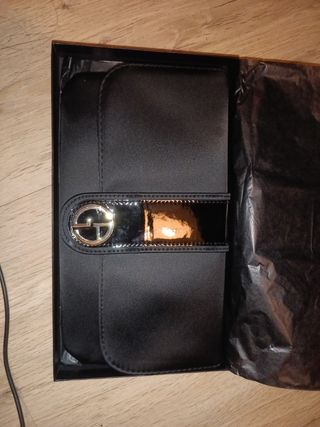 Bolso de mano Giorgio Armani negro