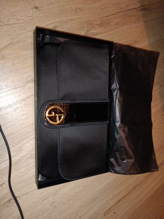 Bolso de mano Giorgio Armani negro