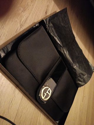 Bolso de mano Giorgio Armani negro