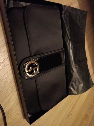 Bolso de mano Giorgio Armani negro