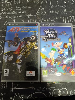 Juegos PSP ATV Offroad Fury y Phineas y Ferb