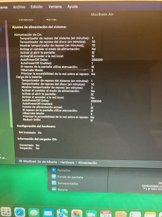 MacBook Air 13 i5 8GB RAM Plata