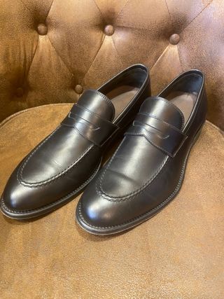 Mocassini in pelle uomo neri
