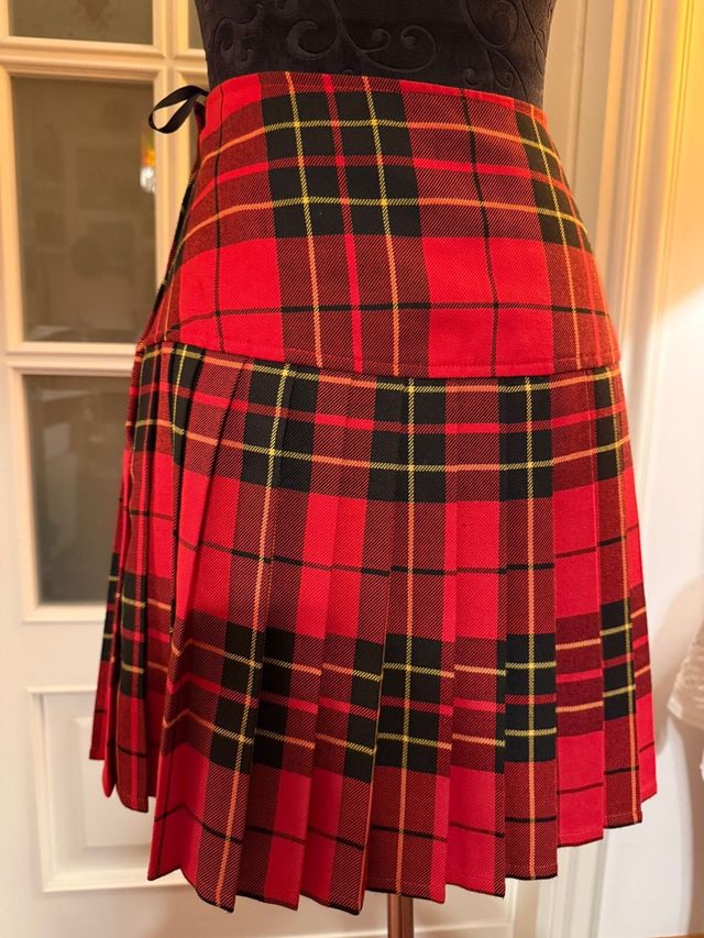 Gonna tartan s.Oliver rossa a pieghe