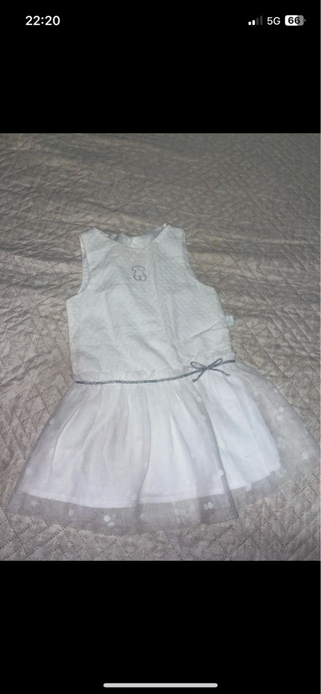 Vestido Tous blanco niña