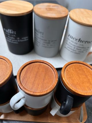 Set 3 Barattoli Caffè, Sale, Zucchero