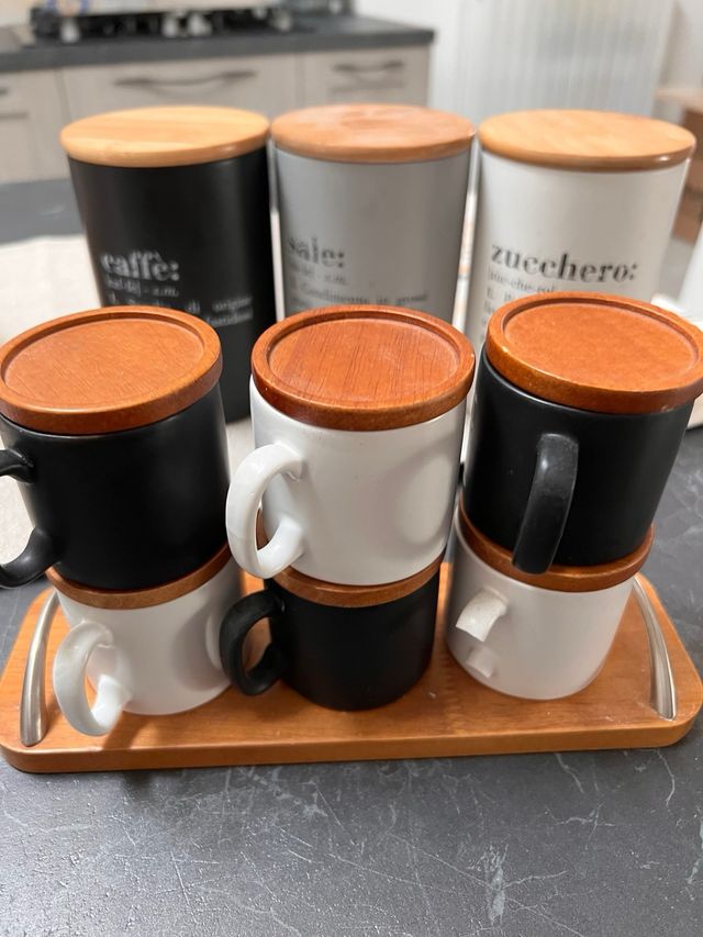 Set 3 Barattoli Caffè, Sale, Zucchero