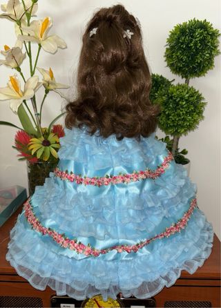 Muñeca Nancy vestida de Sissi Emperatriz artesanal