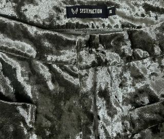 Pantalón System Action Terciopelo Verde Talla 38