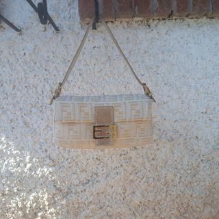 Borsa Fendi Baguette Lurex Beige