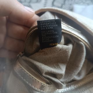 Borsa Fendi Baguette Lurex Beige