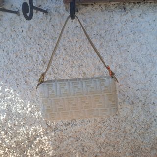 Borsa Fendi Baguette Lurex Beige