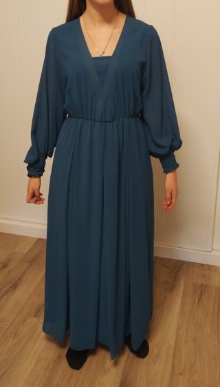 Vestido largo azul