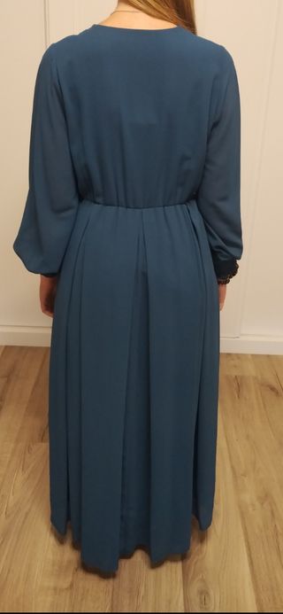 Vestido largo azul