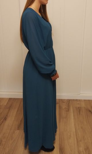 Vestido largo azul