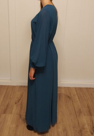Vestido largo azul